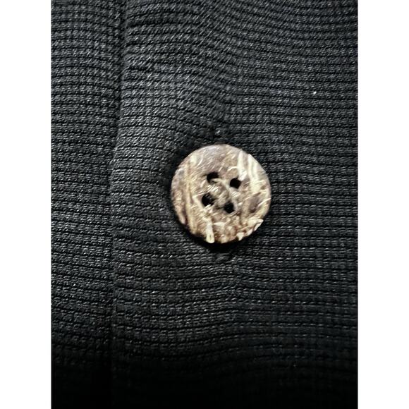 Tommy Bahama Relax Black Hawaiian Embroidered Button Up Silk Shirt Large Pocket - Picture 6 of 9